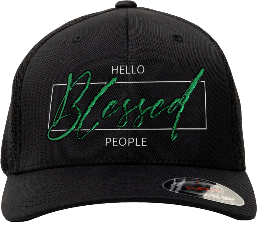 BDawk "Hello Blessed People"™ Hat (Green) - COMING SOON!